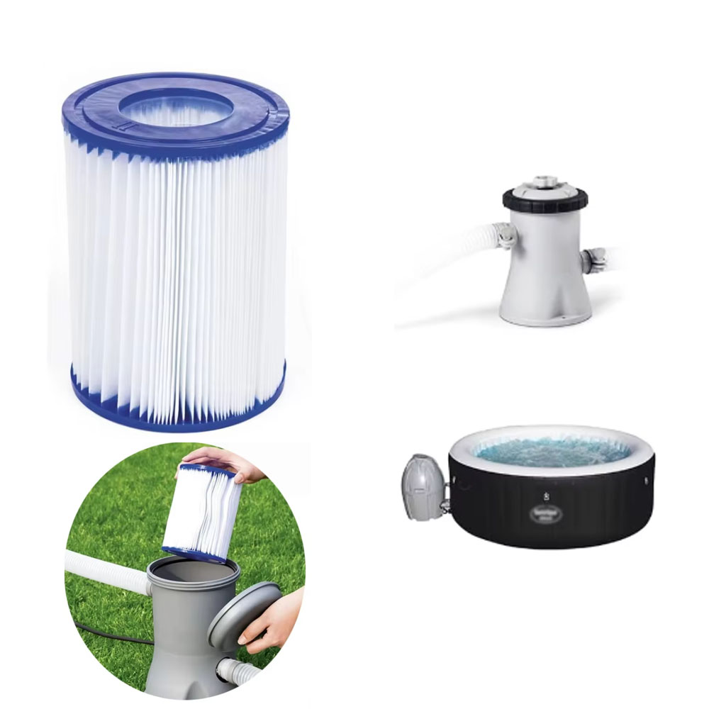 Basin Mixer Cartridge - 수영장용 필터 카트리지 2개, BESTWAY TYPE
