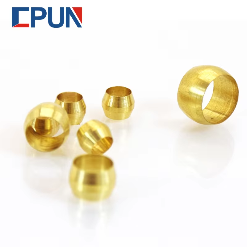 Compression Fitting Brass - 10pc 황동 이중 테이퍼 페룰 4