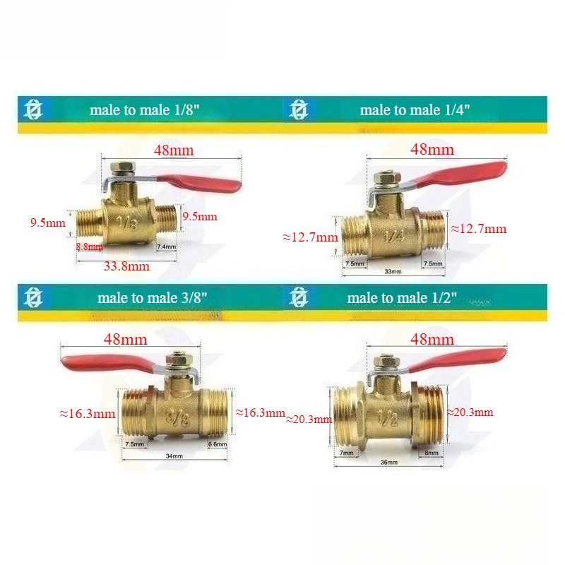 1/8인치 1/4인치 3/8인치 1/2인치 황동 소형  - Compression Fitting Brass 리뷰 및 가격
