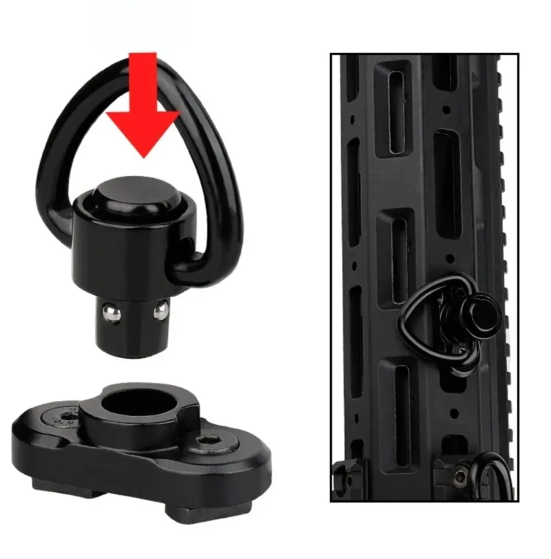 푸시 버튼 퀵 릴리스 QD 스트랩 커넥터 Mlok 레일 - Push Fit Connector 리뷰 및 가격