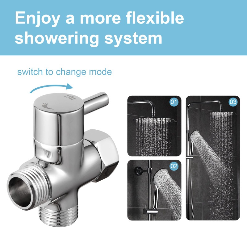 황동 금속 3 웨이 샤워 헤드 분배기 밸브 G1/2 3 - Shower Valve Cartridge 리뷰 및 가격