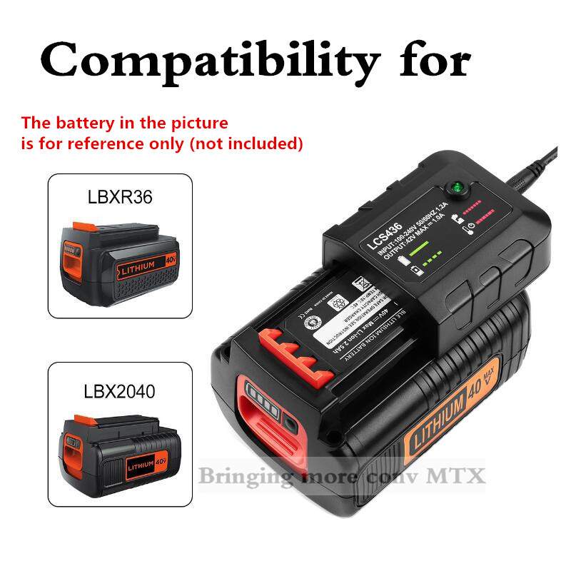 블랙앤데커 36V/40V 리튬이온 배터리 충전기 LBX - Black+Decker Tool Cordless 리뷰 및 가격