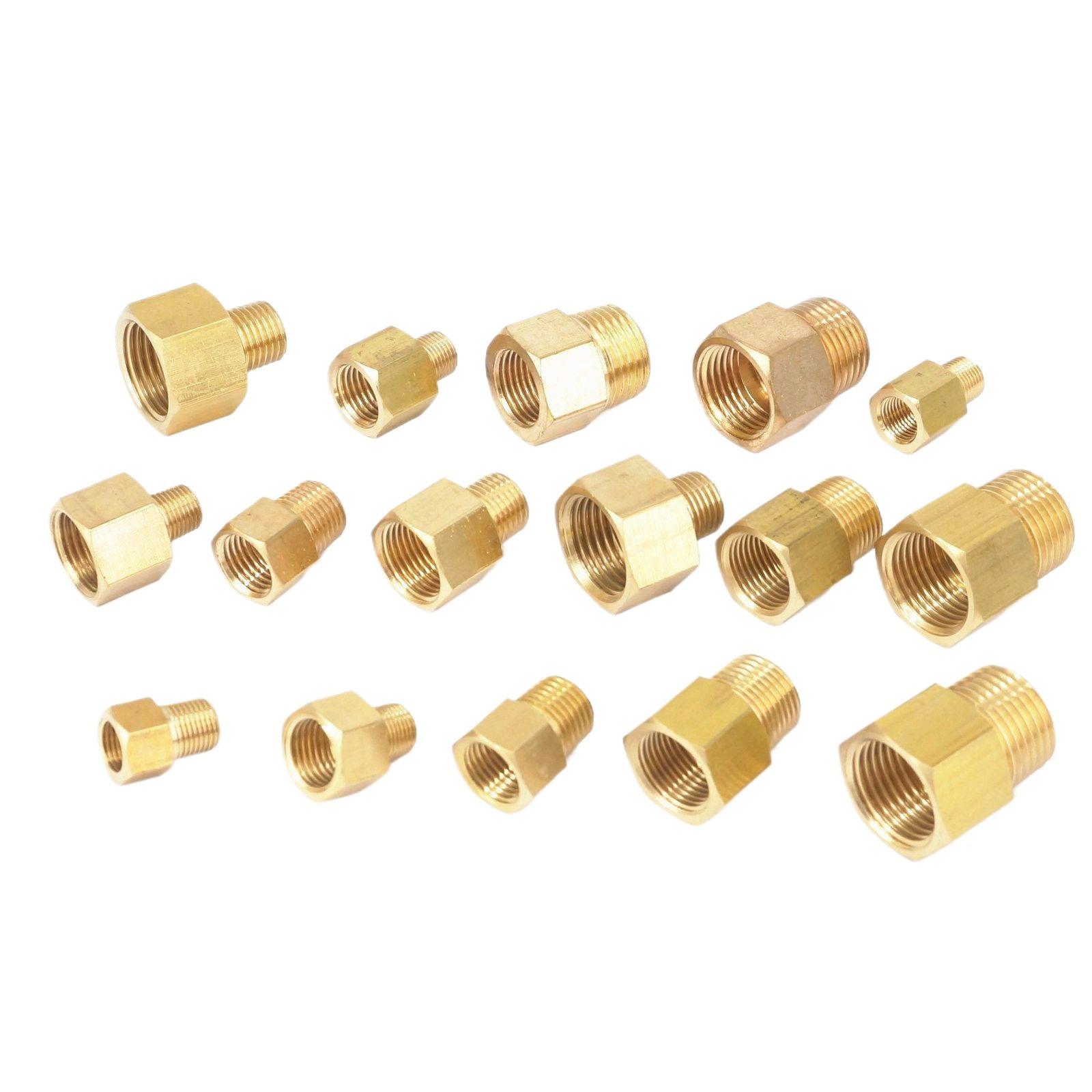압력 게이지용 황동 파이프 피팅 어댑터, 암에서 수 1 - Compression Fitting Brass 리뷰 및 가격