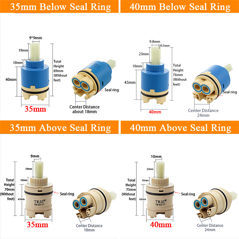 탭 믹싱 하이 스풀 밸브 35mm/40mm 세라믹 카트 - Basin Mixer Cartridge 리뷰 및 가격